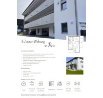 3-Zimmer-Wohnung in Rain - 900,00 EUR Kaltmiete, in Rain (PLZ: 94369)