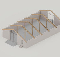 Lagerhalle zu vermieten - 270 qm, Gewerbe, Lager - Grebin