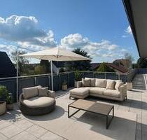 Exklusive möblierte Penthousewohnung mit riesiger Terrasse in ruhiger Lage von Mainhausen