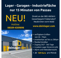 Lager nur 15 mieten von Passau mieten! - Neukirchen vorm Wald