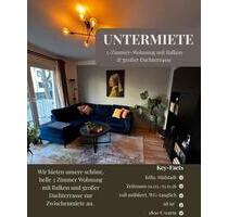 Untermiete 3 Zimmer-Wohnung Dachterrasse,Balkon ab 01.03.26 - Köln Innenstadt