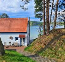 Ferienhaus direkt am See Hütte Urlaub Mecklenburg Schwerin Ostsee - Pinnow