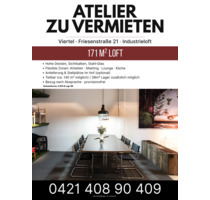 Atelier E im Viertel: 171 m² Loft – Bezug nach Absprache - Bremen Östliche Vorstadt