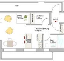 Erstbezug: Möbliertes 1-Zimmerappartement - Mühlheim am Main