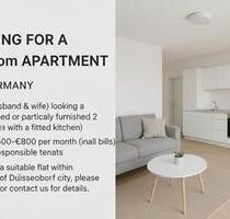 Looking for a 1-2 room apartment for 2 Persons from January-2026 - Düsseldorf Stadtbezirk 3