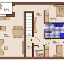 3 Zimmer Wohnung in Königsmoos - 1.000,00 EUR Kaltmiete, ca.  95,00 m² in Königsmoos (PLZ: 86669)