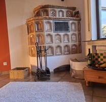 Große Wohnung mit 140m², neuer Küche, Kamin, Terrasse und großem Garten sowie Garage und Werkstatt - Niederburg