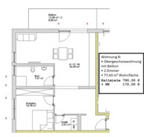Vermiete moderne 2-Zimmer Wohnung mit Balkon in Vilshofen - Vilshofen an der Donau