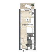 Wohnung zu Vermieten - 630,00 EUR Kaltmiete, ca.  39,00 m² in Veitshöchheim (PLZ: 97209)
