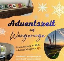 Advent auf Wangerooge - ab 49 € + Frühstücksbonus - FeWo DECK 1