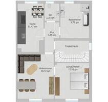 Zentrale Obergeschosswohnung – 2 ZKB mit 58 m² - Bad Hersfeld