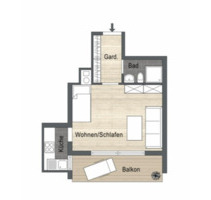 Mehrere 1-Zimmer Appartements mit Balkon und Küche - Schwäbisch Hall