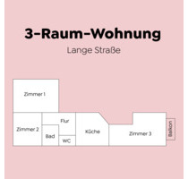 3-Raum Wohnung, Lange Straße, Greifswald, WG-geeignet