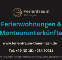 Ferienwohnungen, Monteurunterkünfte in Suhl, Schleusingen...