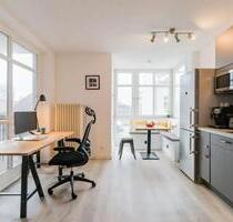 Moderne voll möblierte 2-Raum-Wohnung mit Balkon in Weisensee - Berlin Pankow