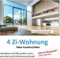 4 Zi.-teilmöblierte Wohnung zu vermieten Nähe Frankfurt - Bad Vilbel