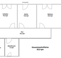 Helle 2-Zimmer-Wohnung mit TerrasseGartenbenutzung Hilchenbach