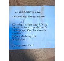 Wohnung zum Verkauf in Waakirchen - Bad Tölz