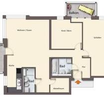 ERSTBEZUG Moderne 3-Raum Wohnung mit 2 Balkonen zu verkaufen! - Dresden Blasewitz