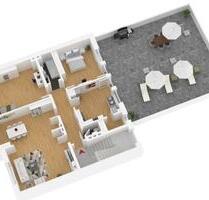 Große Wohnung 4 Zimmer Küche Bad WC Terrasse - Püttlingen