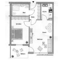 Senioren Wohnung Barrierefrei - 780,00 EUR Kaltmiete, ca.  53,90 m² in Vaihingen an der Enz (PLZ: 71665)
