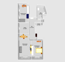 3 Zimmer Wohnung in Creglingen saniert zu vermieten.