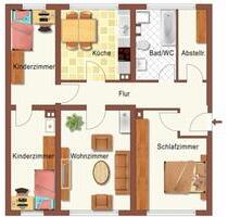 4 Zi.. Wohnung 1. 1. OG zu vermieten - Waldheim