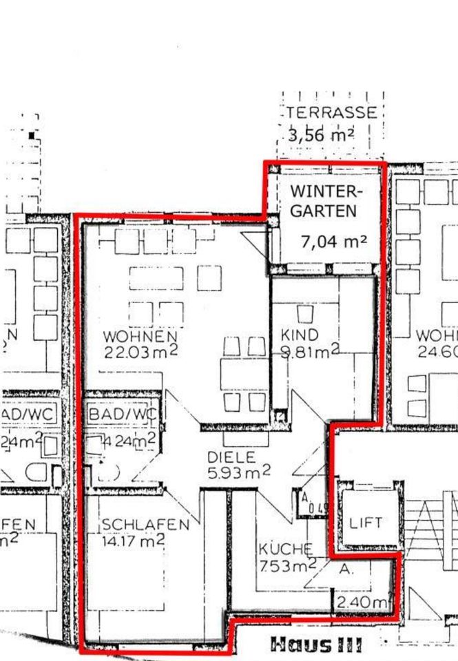 2,5 Zimmer Wohnung Wintergarten. ca 77 qm zu verkaufen - Nürnberg Schnepfenreuth