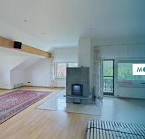 4-Zimmer-Wohnung mit weitläufiger Wohnfläche, EBK, Kamin und Balkon - Florstadt