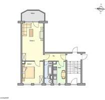 3 Raum Wohnung mit Balkon - 325,00 EUR Kaltmiete, ca.  50,04 m² in Grabow (PLZ: 19300)