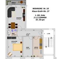 Sonnige 2,5-Zimmer-Wohnung in Marne