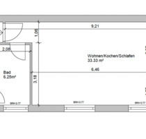 Kernsanierte 1-Zimmer-Wohnung - 525,00 EUR Kaltmiete, ca.  44,00 m² in Neumünster (PLZ: 24534)