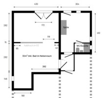 Studentenbude 1-Zimmer-Wohnung im Untergeschoß - Idstein