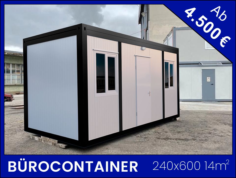 Baucontainer | Wohncontainer | Container | Bürocontainer | Lagercontainer | Gartencontainer | Containerhaus | TEILWEISE SOFORT VERFÜGBAR 240x600 - Augsburg