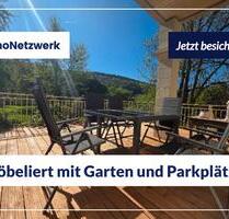 Voll möblierte Wohnung mit sonniger Terrasse und Garten sowie Parkplätzen in grüner Lage von Trier-Pfalzel
