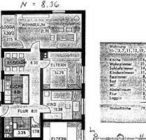 Schöne 3,5 Zimmer Wohnung mit EBK und Balkon - Deggendorf