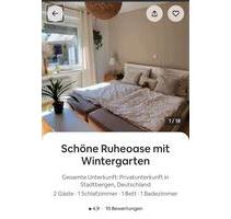 helle gemütliche Ferienwohnung mit WintergartenGarten - Stadtbergen