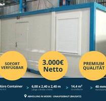6 x 2,4 m Wohncontainer - 40mm Wandstärke - Bausatz unaufgebaut zur Abholung in Moers - Tinyhouse-Container, Großraumbüro oder Bürocontainer - Ideal für Baustellen oder als Ferienhaus - Bielefeld