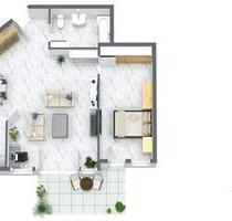 2 Zimmer Wohnung mit Tiefgaragenstellplatz + Balkon in Offenthal - Dreieich