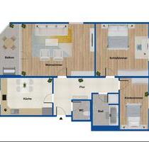 3 Zimmer Wohnung zu vermieten 100m2 - Hügelsheim