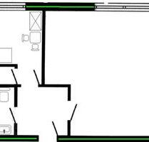 Ca. 45 m² 1 Zimmerwohnung im II. OG in Hilden mit Einbauküche