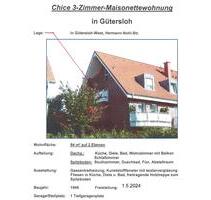 3-Zimmer-Wohnung auf 2 Etagen (Maisonettewohnung) - Gütersloh