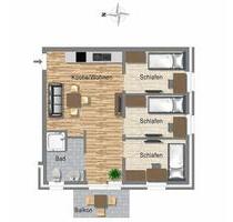 Monteurzimmer 3 Einzelschlafzimmer Ferienwohnung Tel. 01749946567 - Edewecht