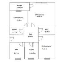 Helle 3-Zimmer Wohnung im Hochparterre - Teisendorf Hausmoning