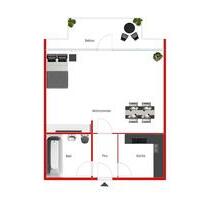 Helle 1-Zimmer-Wohnung mit schönem Stadtblick - Weiterstadt