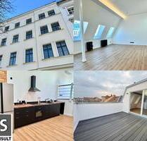 Ab sofort: Erstbezug: hochwertige 3-Zimmer-Dachgeschosswohnung mit Terrasse, Klima und hohen Decken zum Erstbezug! - Berlin Mitte
