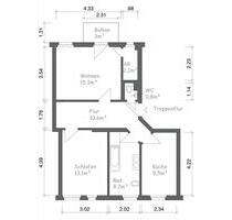 Lichtdurchflutete 2-Raumwohnung mit Balkon zu vermieten - Neustadt-Glewe