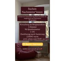 Schöne 4-Zimmer-Wohnung im Bergmannkiez zur Untermiete - Berlin Friedrichshain-Kreuzberg