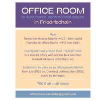 Office room - 750,00 EUR Kaltmiete, ca.  16,50 m² in Berlin (PLZ: 10115) Mitte