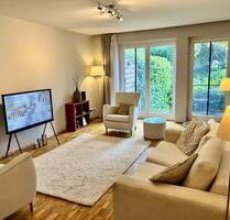 Moderne, vollmöblierte Wohnung mit Garten in Hamburg-Marienthal